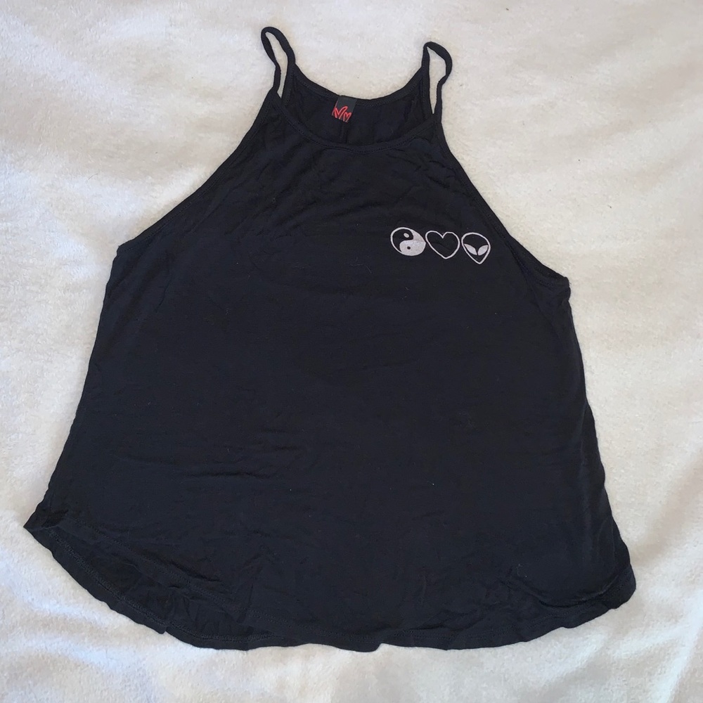 black halter top